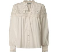 Pepe Jeans Bernadette Damen-Shirt, Weiß (Mausweiß), Größe S, Weiß (Mousse-Weiß), S