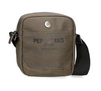 Pepe Jeans Berwick Kleine Schultertasche, Khaki, 15 x 19,5 x 6 cm, PU und Polyester, 1.76L von Joumma Bags