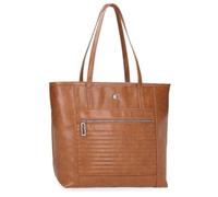 Pepe Jeans Biker Laptop-Tasche, 39,6 cm (15,6 Zoll), Braun, 34 x 32 x 14 cm, Polyester mit Kunstlederdetails von Joumma Bags, braun, Talla única, Tragetasche