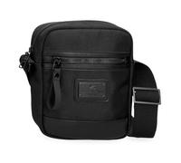 Pepe Jeans Blackmore Umhängetasche klein schwarz 15 x 19,5 x 6 cm Polyester mit Kunstlederdetails 1,76 l von Joumma Bags, Schwarz, Talla única, Kleine Umhängetasche
