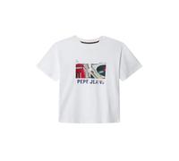 Pepe Jeans Jungen Ash T-Shirt, Weiß (Weiß), 12 Jahre