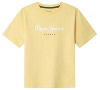 Pepe Jeans Boy's New Art T-Shirt, Gelb (Soft Yellow), 8
