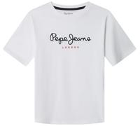 Pepe Jeans Boy's New Art T-Shirt, Weiß (Weiß), 12