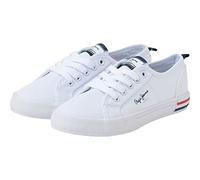 Pepe Jeans Brady Basic Low Top Trainers Weiß EU 36 Junge (Herstellerartikelnummer: PBS30549-800-36)