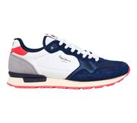 Pepe Jeans Brit Camp Lederschuhe weiß, Marineblau