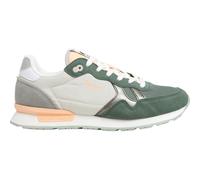Pepe Jeans Brit Camp Damen Sneaker dunkelgrün/orange - 39