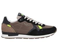 Pepe Jeans Brit Flyer M Herren-Sneaker, Grau (Antracite Grey), Größe 44, Grau Antracite Grey, 10 UK