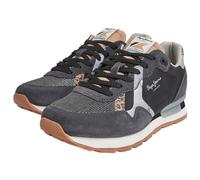 Pepe Jeans Brit Print Night Leder Sneakers schwarz