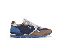 Pepe Jeans BRIT Prints M Herren-Sneaker, Braun (Walnut Brown), 43 EU, Braun Walnussbraun, 43 EU