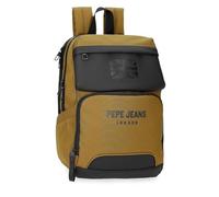 Pepe Jeans Bromley Rucksack für Notebook, 33,8 cm (13,3 Zoll), Gelb, 25 x 37 x 12 cm, Polyester, 9 l, von Joumma Bags, gelb, Talla única, Laptop-Rucksack