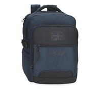 Pepe Jeans Bromley Rucksack für Notebook, 39,6 cm (15,6 Zoll), Blau, 28 x 40 x 16 cm, Polyester, 17,92 l, von Joumma Bags, blau, Talla única, Laptop-Rucksack