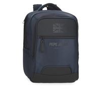 Pepe Jeans Bromley Rucksack für Notebook, 39,6 cm (15,6 Zoll), Blau, 31 x 44 x 15 cm, Polyester, 20,46 l, von Joumma Bags, blau, Talla única, Laptop-Rucksack