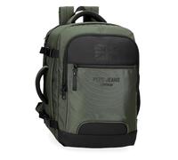 Pepe Jeans Bromley Rucksack für Notebook, 39,6 cm (15,6 Zoll), Schwarz, 25 x 40 x 17 cm, Polyester, 17 l, von Joumma Bags, Schwarz, Talla única, Kabinenrucksack für Laptop