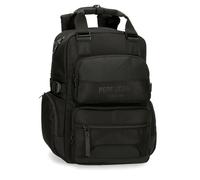 Pepe Jeans Bromley Laptop-Rucksack, Schwarz, 28 x 40 x 16 cm, Polyester, 17,92 l, Schwarz, Talla única, laptoprucksack