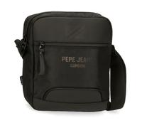 Pepe Jeans Bromley Tablet Umhängetasche schwarz 23 x 27 x 7 cm Polyester schwarz Talla única Umhängetasche Tablet Tasche, Schwarz, one size, tablet shoulder bag