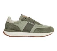 Pepe Jeans Buster Tape Sneaker aus Leder, Grün, grün, 44 EU
