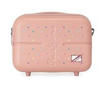 Pepe Jeans Carina Anpassbarer Kulturbeutel mit rosa Schultergurt 29 x 21 x 15 cm starres ABS 9,14 l 2,52 kg