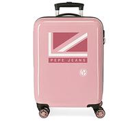 Pepe Jeans Carol Kabinentrolley, Rosa, 38 x 55 x 20 cm, Hartplastik, seitlicher Kombinationsverschluss, 34 l, 2 kg, 4 Räder, Handgepäck