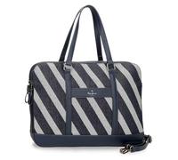 Pepe Jeans Celine Laptoptasche 39,6 cm (15,6 Zoll), Blau, 41 x 30 x 14 cm, Polyester, mit Details aus Kunstleder von Joumma Bags, blau, Laptoptasche