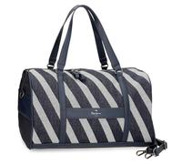 Pepe Jeans Celine Reisetasche, Blau, 40 x 25 x 20 cm, Polyester, mit Kunstlederdetails, 20 l, von Joumma Bags, blau, Reisetasche