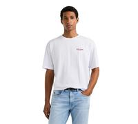 Print-Shirt PEPE JEANS "print t-shirt CHELSEA BACK TEE", Herren, Gr. XL, weiß, 100% Baumwolle, Shirts (99770547-XL) weiß
