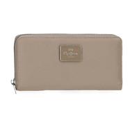 Pepe Jeans Christine Geldbörse, Beige, 19,5 x 10 x 2 cm, Polyester, mit Details aus Kunstleder von Joumma Bags, Beige, Talla única, Geldbörse