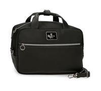 Pepe Jeans Christine Kulturbeutel, Schwarz, 31 x 21 x 15 cm, Polyester, mit Details aus Kunstleder von Joumma Bags, Schwarz, Talla única, Kulturbeutel