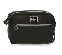Pepe Jeans Christine Umhängetasche schwarz 24 x 16 x 9 cm Polyester mit Details aus Kunstleder von Joumma Bags, Schwarz, Talla única, Umhängetasche