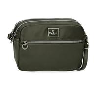 Pepe Jeans Christine Umhängetasche Grün 24 x 16 x 9 cm Polyester mit Details aus Kunstleder von Joumma Bags, grün, Talla única, Umhängetasche