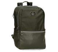 Pepe Jeans Christine Rucksack für Laptop 39,6 cm (15,6 Zoll), Grün, 29 x 40 x 11 cm, Polyester mit Kunstlederdetails, 15,6 l, von Joumma Bags, grün, Talla única, Laptop-Rucksack