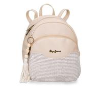Pepe Jeans Clara Mochila Casual Beige 21x27,5x10 cm Polyester y PU L von Joumma Bags