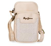 Pepe Jeans Clara Umhängetasche, Einheitsgröße, Beige, Eine Größe passt Allen, Umhängetasche