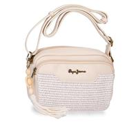 Pepe Jeans Clara Umhängetasche, Einheitsgröße, Beige, Eine Größe passt Allen, Umhängetasche