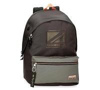 Pepe Jeans Cody Schulrucksack mit zwei Fächern, anpassbar an Trolley, 15,6 Zoll, Schwarz, 32 x 45 x 15 cm, Polyester, 25,81 l