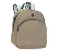 Pepe Jeans Corin lässiger Rucksack, Grün, 21 x 27,5 x 10 cm, Polyester und PU, 5,78 l von Joumma Bags, grün, Talla única, Lässiger Rucksack