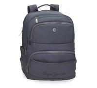 Pepe Jeans Corin Rucksack für Laptop, 39,6 cm (15,6 Zoll), Grau, 29 x 40 x 14 cm, Polyester und PU, 18,48 l, grau, Talla única, Laptop-Rucksack
