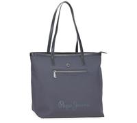 Pepe Jeans Corin Tragetasche, 39,6 cm, Grau, 34 x 32 x 14 cm, Polyester und PU by Joumma Bags, grau, Talla única, Tragetasche