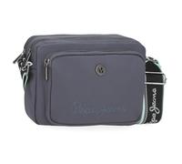 Pepe Jeans Corin Umhängetasche, grau, 25 x 18 x 7 cm, Polyester und PU von Joumma Bags, grau, Talla única, Umhängetasche