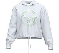 Pepe Jeans Damen Alexandra Kapuzen-Sweatshirt, Weiß (Weiß), L, Weiß (Weiß), 42
