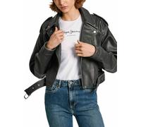 Pepe Jeans Damen Amalia Biker-Jacke, Black (Black), XL