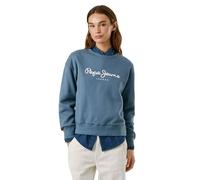Pepe Jeans Damen Baddy Sweatshirt, Blau (Drill Blue), S, Blau (Drill Blue), S