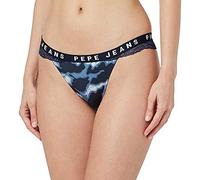 Pepe Jeans Damen Camo Thong Bikini Style Underwear, Blue (Navy), S