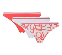 Pepe Jeans Damen Classic 3P Love Thong Tangahöschen, Red (Red), M