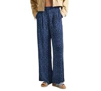 Pepe Jeans Damen Colette Print Hose, Blau (Sea Blue), XL