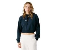 Pepe Jeans Damen Cropped Logo Hoody Sweatshirt, Blau (Dulwich Blue), XXS