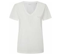 Pepe Jeans Damen Fiore V Neck T-Shirt, Weiß (Weiß), XS
