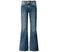 Straight-Jeans PEPE JEANS "VENUS", Damen, Gr. 28, Länge 32, blau mid ve, Denim/Jeans, Obermaterial: 99% Baumwolle, 1% Elasthan, regular fit lang, Jeans Straight-Jeans, mit schmalem Bein (37916913-28)