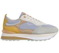 Trainingsschuh PEPE JEANS "trainers FREYA WAVE W", Damen, Gr. 40, bunt (ice blau), 60% COW SUEDE, 35% Baumwolle, 5% Polyurethan, Schuhe (45442927-40) ice blau