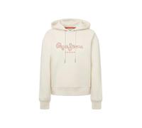 Kapuzensweatshirt PEPE JEANS "FRIDA HOODIE" Gr. XS, weiß (mousse white) Damen Sweatshirts (94206727-XS) mousse white