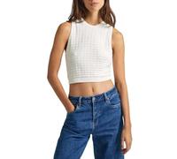 Pepe Jeans Damen Gaia Top Strickwaren, Weiß (White), L